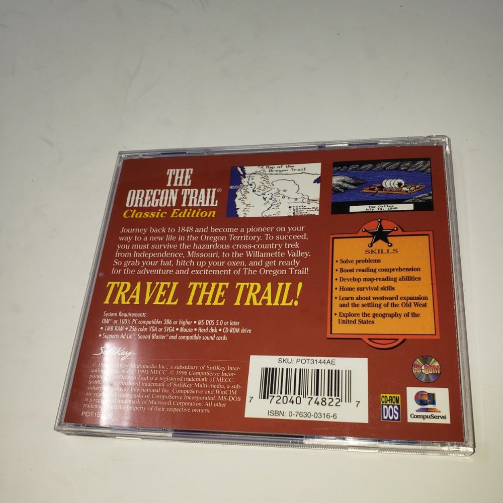 Mecc The Oregon Trial Classic Edition DOS CD-ROM EUC - Picture 2 of 4